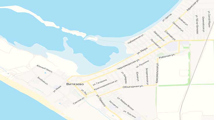 Черноморская улица на карте.