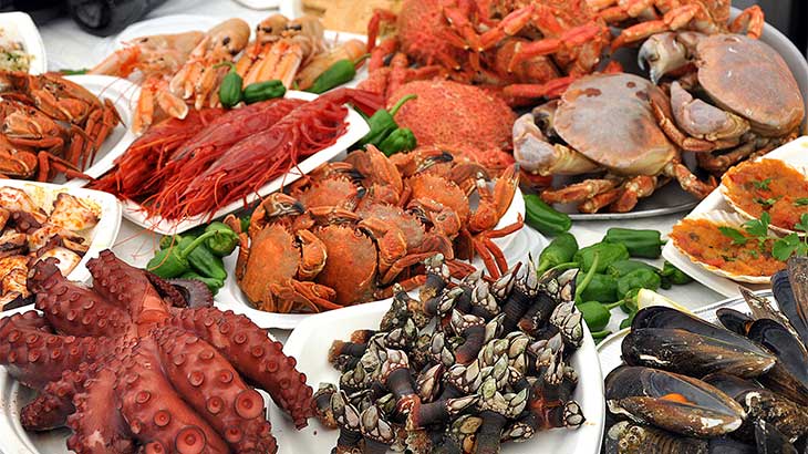 Разновидности морепродуктов