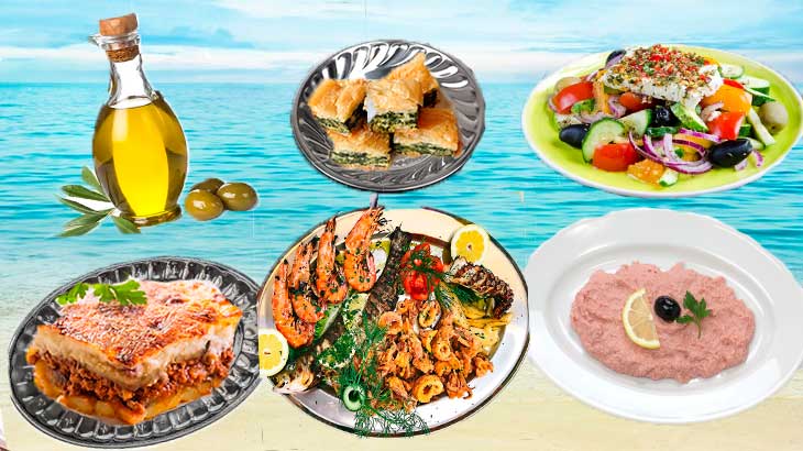 Блюда национальной кухни Греции.