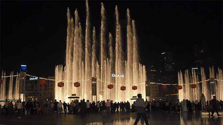 Дубайские фонтаны 