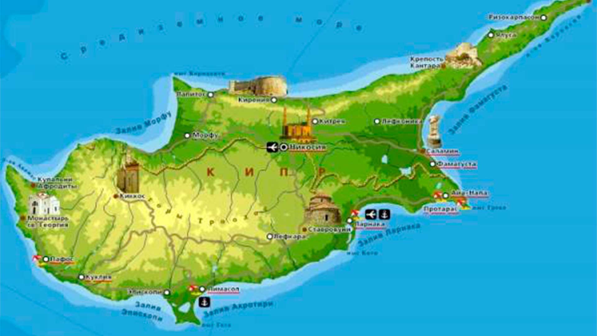 Карта острова 